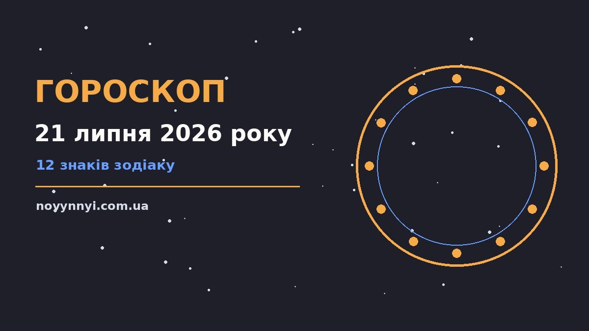 Гороскоп на 21 липня 2026 року: перспективи для 12 знаків про шанси та застереження