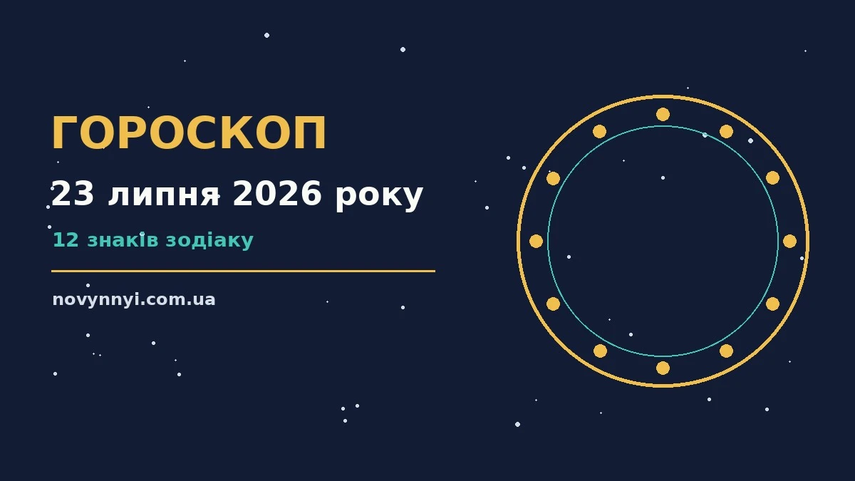 Гороскоп на 23 липня 2026 року: перспективи для 12 знаків про шанси та застереження