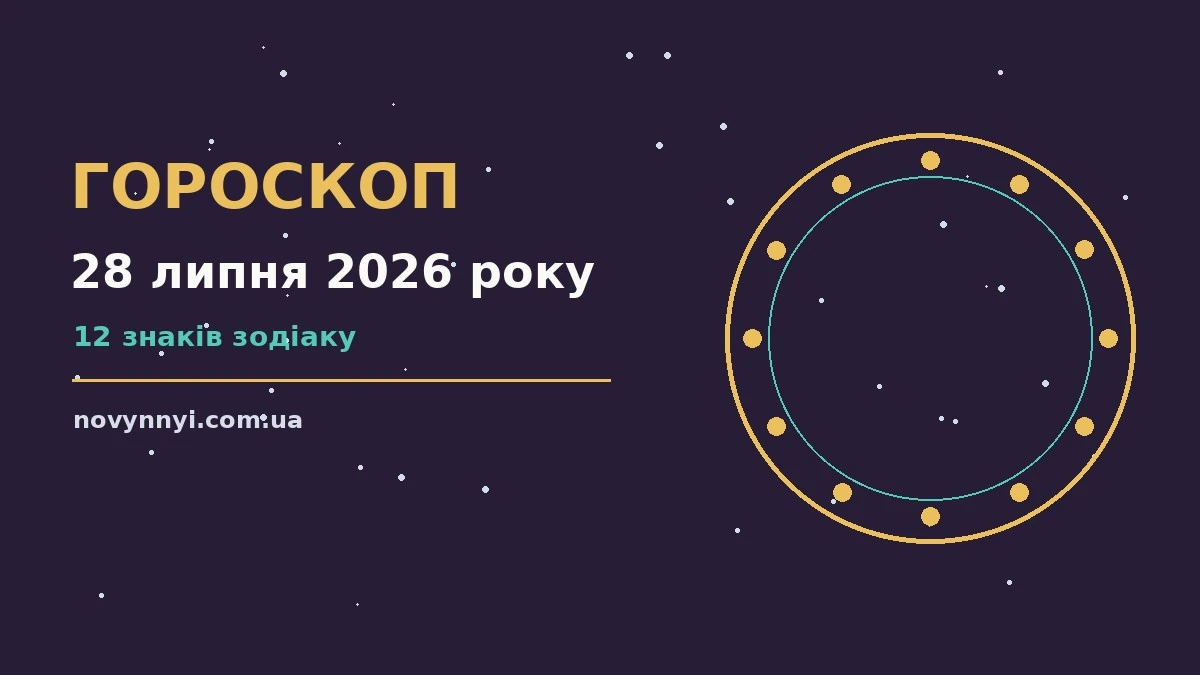 Гороскоп на 28 липня 2026 року: перспективи для 12 знаків про шанси та застереження