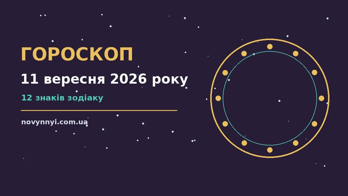 Гороскоп на 11 вересня 2026 року: перспективи для 12 знаків про шанси та застереження