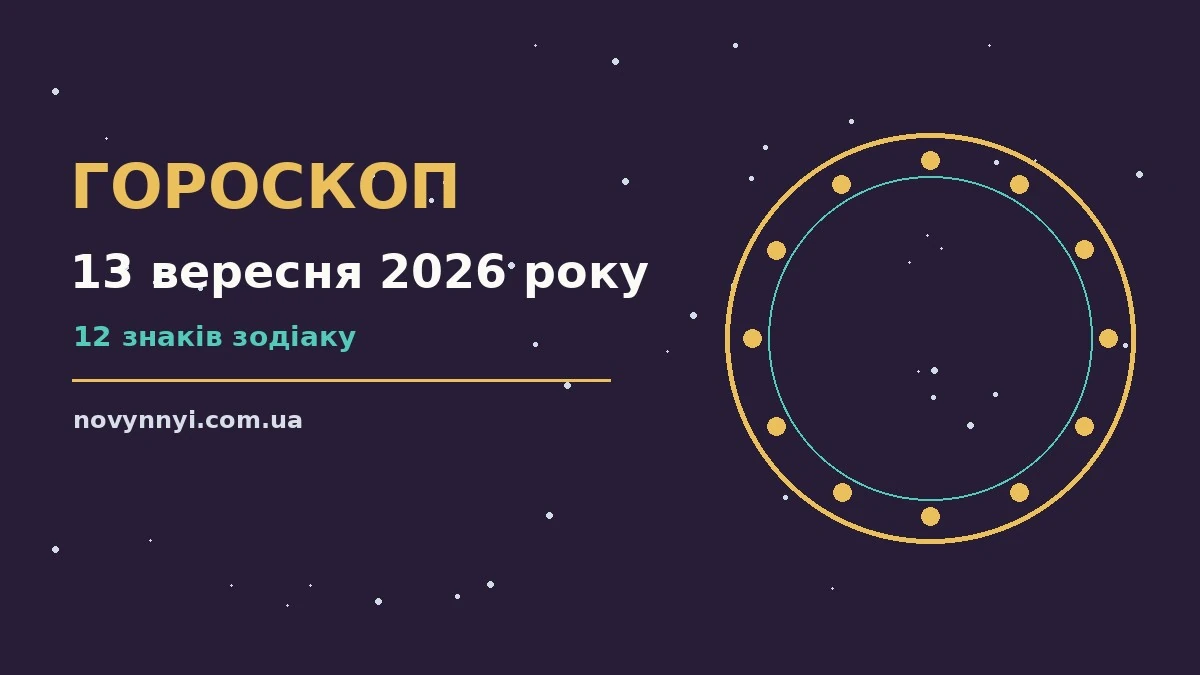 Гороскоп на 13 вересня 2026 року: перспективи для 12 знаків про шанси та застереження