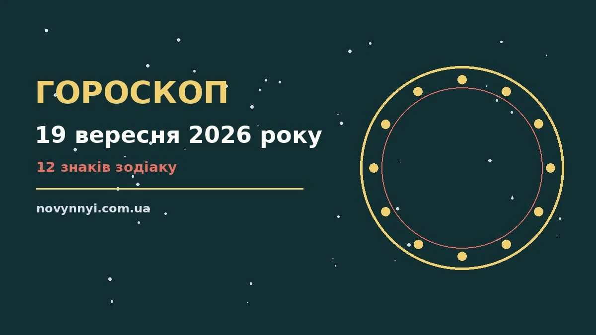 Гороскоп на 19 вересня 2026 року: перспективи для 12 знаків про шанси та застереження