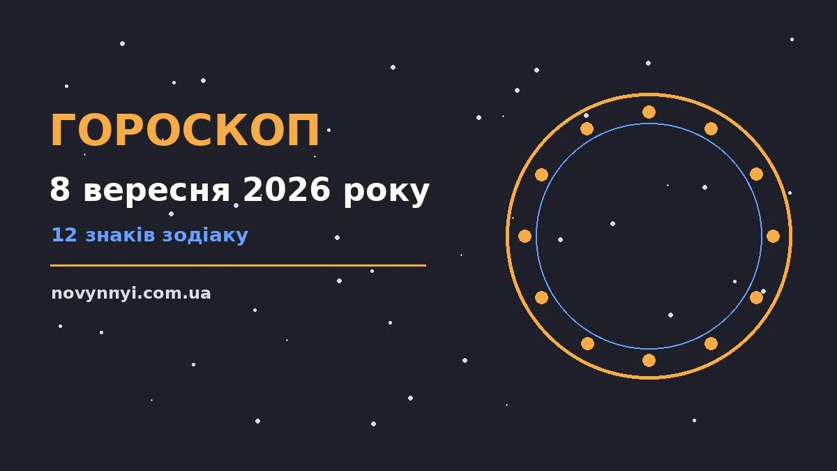 Гороскоп на 8 вересня 2026 року: перспективи для 12 знаків про шанси та застереження