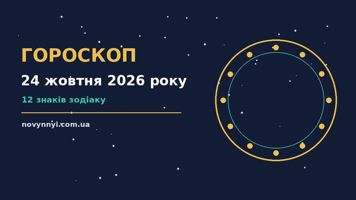 Гороскоп на 24 жовтня 2026 року: перспективи для 12 знаків про шанси та застереження