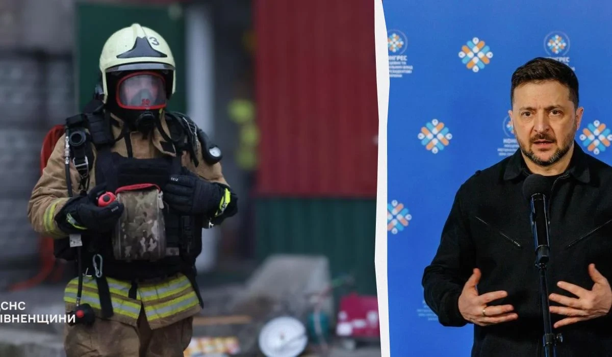 Наслідки ворожого обстрілу енергетичної інфраструктури в Рівненській області (фото Управління ДСНС у Рівненській області)